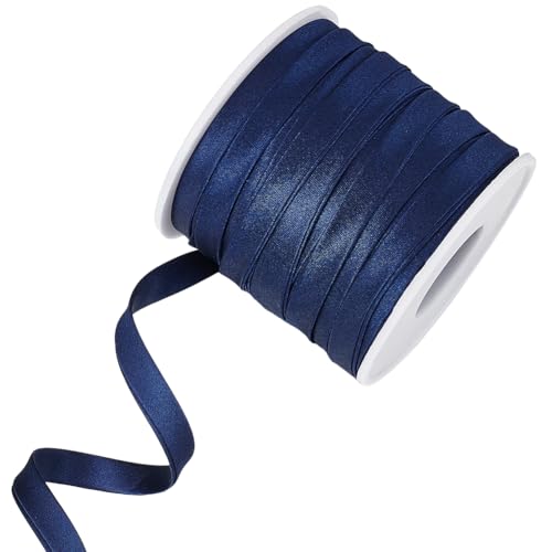 BENECREAT 27.34 Yards/25m Preußisch Blau Satin Bias Band, 6mm Breit Doppelt Gefaltet Satin Binding Bias Band für Cheongsam Dekoration, Kleidung Saum Paspelierung BENECREAT 27.34 Yards/25m Preußisch Blau Satin Bias Band, 6mm Breit Doppelt Gefaltet Satin Binding Bias Band für Cheongsam Dekoration, Kleidung Saum Paspelierung von BENECREAT