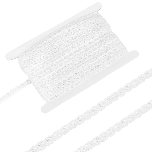 BENECREAT 27.4 m Weißes Baumwoll Blumenspitzenband 12mm Weicher Häkelspitzenbesatz Für Scrapbooking Zubehör Geschenkpaketverpackungen DIY Bastelarbeiten Hochzeitskleid Dekoration BENECREAT 27.4 m Weißes Baumwoll Blumenspitzenband 12mm Weicher Häkelspitzenbesatz Für Scrapbooking Zubehör Geschenkpaketverpackungen DIY Bastelarbeiten Hochzeitskleid Dekoration von BENECREAT