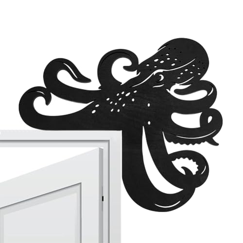BENECREAT 29.2x24.9cm Große Oktopus Türrahmendekoration Eckdekor Aus Holz Für Türen Mit Einzigartigem Oktopus Design Klassische Schwarze Farbe Für Strandhäuser Wandkunst Für Schlafzimmer Badezimmer BENECREAT 29.2x24.9cm Große Oktopus Türrahmendekoration Eckdekor Aus Holz Für Türen Mit Einzigartigem Oktopus Design Klassische Schwarze Farbe Für Strandhäuser Wandkunst Für Schlafzimmer Badezimmer von BENECREAT