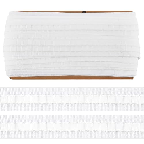 BENECREAT 2pcs 60m weißes Vorhangband, 25mm Vorhangfaltenband perforiert Vorhang Zubehör für Vorhänge DIY Pinch Pleat Vorhang und Drapes Haken BENECREAT 2pcs 60m weißes Vorhangband, 25mm Vorhangfaltenband perforiert Vorhang Zubehör für Vorhänge DIY Pinch Pleat Vorhang und Drapes Haken von BENECREAT