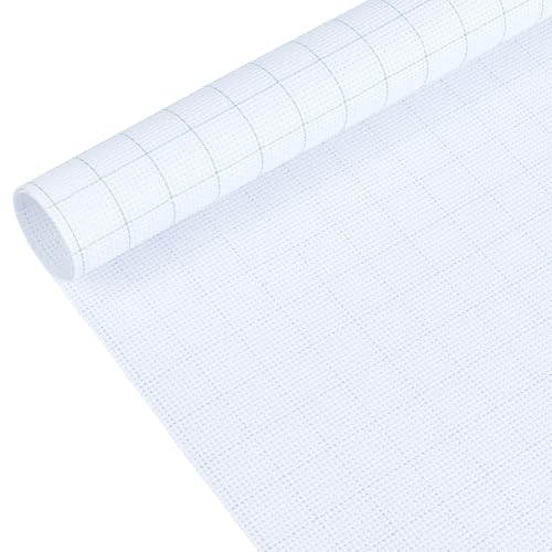 BENECREAT 3 Stück 14CT Aida Stoff Stickerei Kreuzstich Easy Count Fadengitter Baumwoll Kreuzstichstoffe Für Bastelstickereien Handgefertigte Handarbeiten DIY Handwerk von BENECREAT
