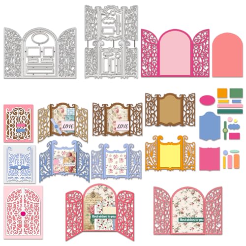 BENECREAT 3 Stück Fensterrahmen-Stanzformen, 3D-Faltschablonen Mit Floraler Spitze Für Türvorhänge, Dekorative Prägeschablonen Für Scrapbooking, Fotoalbum, Grußkartenherstellung BENECREAT 3 Stück Fensterrahmen-Stanzformen, 3D-Faltschablonen Mit Floraler Spitze Für Türvorhänge, Dekorative Prägeschablonen Für Scrapbooking, Fotoalbum, Grußkartenherstellung von BENECREAT
