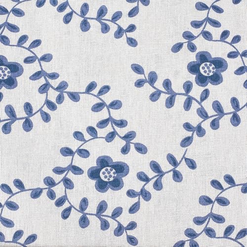 BENECREAT 3 m Leinenstoff Mit Blumenmuster 1.54m Breiter Dekostoff Für Polster Näh Und Quiltstoff Zum Nähen von Kleidung Und Basteln Blue & White BENECREAT 3 m Leinenstoff Mit Blumenmuster 1.54m Breiter Dekostoff Für Polster Näh Und Quiltstoff Zum Nähen von Kleidung Und Basteln Blue & White von BENECREAT