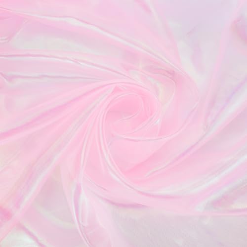 BENECREAT 3.3 Yard/3M Regenbogen-Laser-Gradienten-Organza-Spitzenstoff, Schillernder Holografischer Gazestoff Für Brautschleier-Kleider, DIY-Handwerk, Vorhang, Heimdekoration, Rosa BENECREAT 3.3 Yard/3M Regenbogen-Laser-Gradienten-Organza-Spitzenstoff, Schillernder Holografischer Gazestoff Für Brautschleier-Kleider, DIY-Handwerk, Vorhang, Heimdekoration, Rosa von BENECREAT