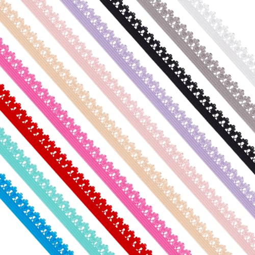 BENECREAT 30 Yards 10 Farben Krone Rüschen Spitze Polyesterband, 13mm Breites Elastisches Spitzenbesatzband Mit Rüschen Zum Nähen von Haargummis, Dessous, Stirnbändern, 3 Yard/Farbe BENECREAT 30 Yards 10 Farben Krone Rüschen Spitze Polyesterband, 13mm Breites Elastisches Spitzenbesatzband Mit Rüschen Zum Nähen von Haargummis, Dessous, Stirnbändern, 3 Yard/Farbe von BENECREAT
