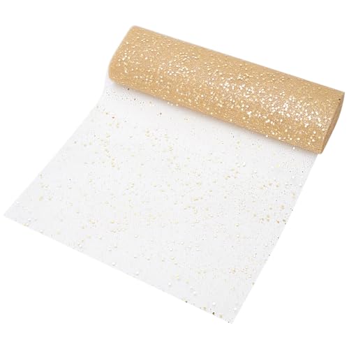 BENECREAT 30 m X 30mm Goldenes Weihnachtsband Goldfarbener Netzstoff Netzband Für Christbaumschmuck Girlanden Große Bögen Verpackung Großer Kartons BENECREAT 30 m X 30mm Goldenes Weihnachtsband Goldfarbener Netzstoff Netzband Für Christbaumschmuck Girlanden Große Bögen Verpackung Großer Kartons von BENECREAT