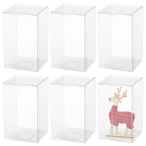 BENECREAT 30PCS 6x6x10cm Film deckte klaren Würfel Hochzeits Bevorzugungs Kästen transparente Würfel Geschenkkästen PVC mit Schutzfilm für Valentinstag, Muttertag, Hochzeit BENECREAT 30PCS 6x6x10cm Film deckte klaren Würfel Hochzeits Bevorzugungs Kästen transparente Würfel Geschenkkästen PVC mit Schutzfilm für Valentinstag, Muttertag, Hochzeit von BENECREAT