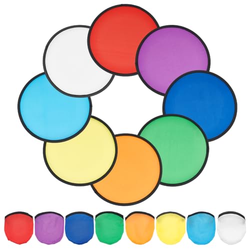 BENECREAT 32 Stück 8 Farben Nylon Faltbare Flying Disc Fans, 25cm Bunte DIY-Fächer Faltfächer-Set Mit Schwarzem Rand Und Tasche Für Hochzeitsfeiergeschenke Und Outdoor-Aktivitäten BENECREAT 32 Stück 8 Farben Nylon Faltbare Flying Disc Fans, 25cm Bunte DIY-Fächer Faltfächer-Set Mit Schwarzem Rand Und Tasche Für Hochzeitsfeiergeschenke Und Outdoor-Aktivitäten von BENECREAT
