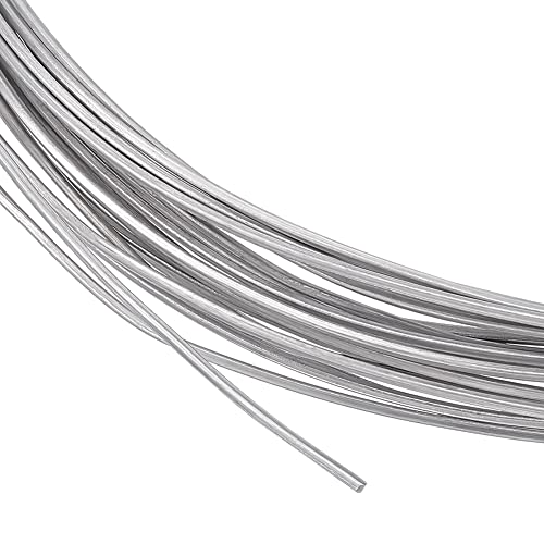 BENECREAT 32.8ft/10m 18 Gauge Quadratischer Aluminiumdraht, Metalldraht Aluminiumdraht Biegbarer Metalldraht Metallperlenlinie Für Bonsai-Bäume, n, Heimtextilien von BENECREAT