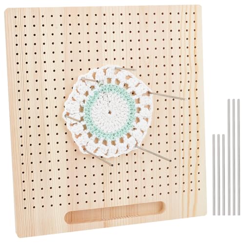 BENECREAT 33x30cm Crochet Blocking Board, hölzerne Blocking Matte mit 24pcs 10cm & 6pcs 15cm 304 Stainless Steel Rods für Handarbeit Stricken und Häkeln Nähen BENECREAT 33x30cm Crochet Blocking Board, hölzerne Blocking Matte mit 24pcs 10cm & 6pcs 15cm 304 Stainless Steel Rods für Handarbeit Stricken und Häkeln Nähen von BENECREAT