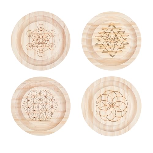 BENECREAT 4 Stile Holz Runde Perlen Design Board Armband Bead Board mit Chakra Muster Perlen Tablett für Kunst Handwerk Schmuckherstellung Perlenbedarf, Schlitz: 1,1 cm BENECREAT 4 Stile Holz Runde Perlen Design Board Armband Bead Board mit Chakra Muster Perlen Tablett für Kunst Handwerk Schmuckherstellung Perlenbedarf, Schlitz: 1,1 cm von BENECREAT