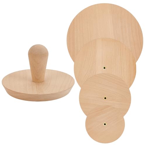 BENECREAT 4 Stück Töpferwerkzeug Set Aus Buchenholz 12/16/ 19.7/ 24cm Rundes Keramik Oberwerkzeug Tonplatten Presswerkzeug Mit Griff Zur Herstellung von Töpferschalen Und Tellern BENECREAT 4 Stück Töpferwerkzeug Set Aus Buchenholz 12/16/ 19.7/ 24cm Rundes Keramik Oberwerkzeug Tonplatten Presswerkzeug Mit Griff Zur Herstellung von Töpferschalen Und Tellern von BENECREAT