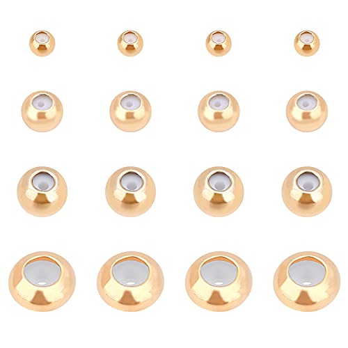 BENECREAT 40pcs Vergoldet Gummi Spacer Charm, Gemischte Größe 18K Vergoldet Perlen Für Armbänder Schmucksachen BENECREAT 40pcs Vergoldet Gummi Spacer Charm, Gemischte Größe 18K Vergoldet Perlen Für Armbänder Schmucksachen von BENECREAT
