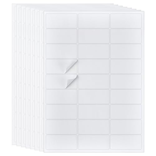 BENECREAT 42 Blatt Adressetiketten 65x30mm 1134 Stück Versandetiketten Weiße Aufkleberetiketten Für Laser Und Tintenstrahldrucker Permanenter Klebstoff BENECREAT 42 Blatt Adressetiketten 65x30mm 1134 Stück Versandetiketten Weiße Aufkleberetiketten Für Laser Und Tintenstrahldrucker Permanenter Klebstoff von BENECREAT