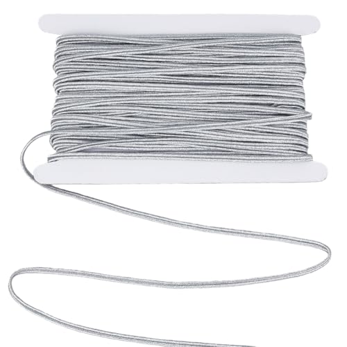 BENECREAT 4mm Silber geflochtene Schnur, 20m Soutache Geflecht zum Nähen, flacher Faden zum Sicken Quilten Trimmen, Bastelbedarf BENECREAT 4mm Silber geflochtene Schnur, 20m Soutache Geflecht zum Nähen, flacher Faden zum Sicken Quilten Trimmen, Bastelbedarf von BENECREAT