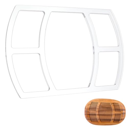 BENECREAT 5 Pocket Valet Tray Router Vorlage, rechteckige Acryl-Holzbearbeitung, Fräser-Inlay-Vorlage mit Folie zum Erstellen einzigartiger Inlays in Schildern, Bastelprojekten, 29,7 x 19,8 cm, 6 mm BENECREAT 5 Pocket Valet Tray Router Vorlage, rechteckige Acryl-Holzbearbeitung, Fräser-Inlay-Vorlage mit Folie zum Erstellen einzigartiger Inlays in Schildern, Bastelprojekten, 29,7 x 19,8 cm, 6 mm von BENECREAT