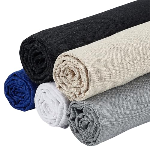 BENECREAT 5 Stück 5 Farben Leinenstoff 1.5 * 0.5m Einfarbiger Stickstoff Leinenimitat Zum Nähen von Stickereien Kleidungsstücke Und Bastelarbeiten BENECREAT 5 Stück 5 Farben Leinenstoff 1.5 * 0.5m Einfarbiger Stickstoff Leinenimitat Zum Nähen von Stickereien Kleidungsstücke Und Bastelarbeiten von BENECREAT
