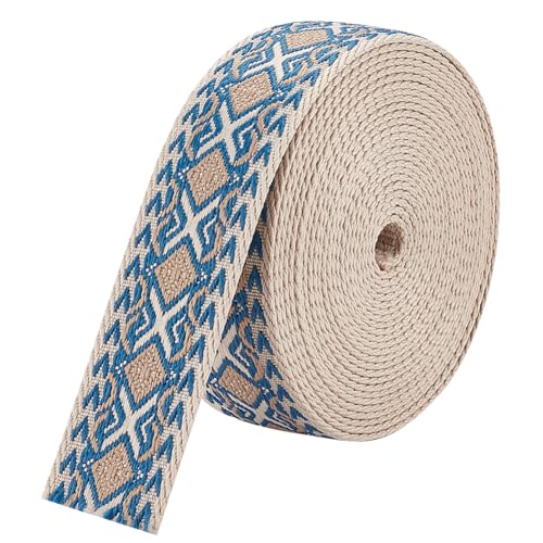 BENECREAT 5 Yard Ethnische Stickerei-Polyesterbänder, 38 mm Breiter Schwerer Spitzenbesatz Im Vintage-Stil Zum Nähen von Kleidung, Tasche, Stirnbänder, Kissenbezüge, Halsband BENECREAT 5 Yard Ethnische Stickerei-Polyesterbänder, 38 mm Breiter Schwerer Spitzenbesatz Im Vintage-Stil Zum Nähen von Kleidung, Tasche, Stirnbänder, Kissenbezüge, Halsband von BENECREAT