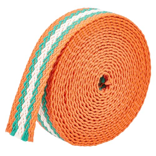 BENECREAT 5 Yards/4.57m Polybaumwollgestreiftes Gurtband, 38mm breites Stoffgurtband mit Herzmuster, dekoratives Verpackungsband für DIY-Kunsthandwerk und Geschenkverpackungen, Orange BENECREAT 5 Yards/4.57m Polybaumwollgestreiftes Gurtband, 38mm breites Stoffgurtband mit Herzmuster, dekoratives Verpackungsband für DIY-Kunsthandwerk und Geschenkverpackungen, Orange von BENECREAT