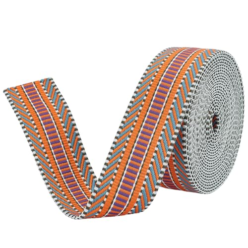 BENECREAT 5 Yards/4.5m Dunkelviolettes Jacquard Gurtband, 38mm Breites Gurtband Aus Polyester Zum Nähen Gewebtes Band Für Bekleidungszubehör BENECREAT 5 Yards/4.5m Dunkelviolettes Jacquard Gurtband, 38mm Breites Gurtband Aus Polyester Zum Nähen Gewebtes Band Für Bekleidungszubehör von BENECREAT