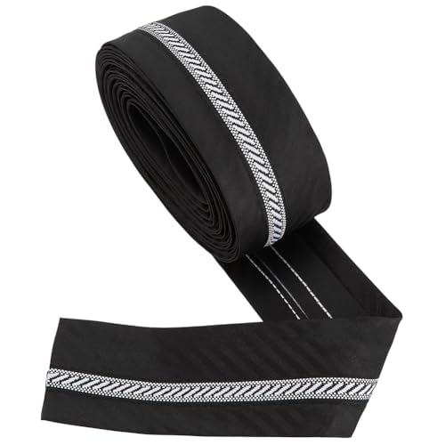 BENECREAT 5 m/5,47 Yards schwarzer Hosenbundfutterbesatz für Anzughosen, 55 mm breites, rutschfestes Schneiderbundband für die Hosenherstellung und Reparatur von Bekleidungszubehör BENECREAT 5 m/5,47 Yards schwarzer Hosenbundfutterbesatz für Anzughosen, 55 mm breites, rutschfestes Schneiderbundband für die Hosenherstellung und Reparatur von Bekleidungszubehör von BENECREAT