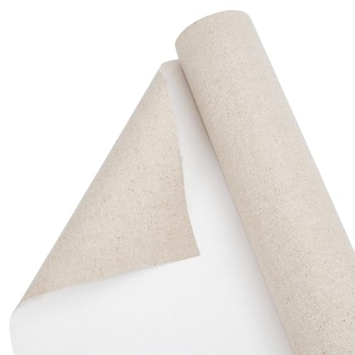 BENECREAT 5 m X 38cm Leinwandrolle Leinen Gessoed Künstlerleinwand Mit Mittlerer Körnung Für Gesso Kunstmalerei Ölgemälde Hintergrunddekoration 0.5mm Dick BENECREAT 5 m X 38cm Leinwandrolle Leinen Gessoed Künstlerleinwand Mit Mittlerer Körnung Für Gesso Kunstmalerei Ölgemälde Hintergrunddekoration 0.5mm Dick von BENECREAT