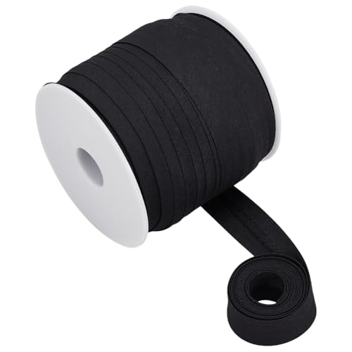 BENECREAT 50 m Schrägband Mit Einfacher Falte 21mm Breites Schwarzes Schrägband Aus Polycotton Saumband Zum Nähen von DIY Kleidungsstücken Nähen Rohrleitungen Quilten BENECREAT 50 m Schrägband Mit Einfacher Falte 21mm Breites Schwarzes Schrägband Aus Polycotton Saumband Zum Nähen von DIY Kleidungsstücken Nähen Rohrleitungen Quilten von BENECREAT