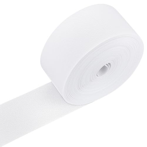 BENECREAT 50 m Weißes Vorhangband 10cm Breites Vliesstoffband Einnähbares Vorhangband Für Vorhangzubehör DIY Handwerk Und Wohnkultur von BENECREAT