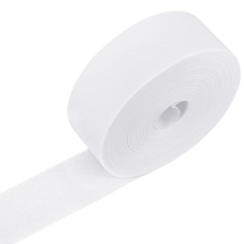 BENECREAT 50 m Weißes Vorhangband 8cm Breites Vliesstoffband Einnähbares Vorhangband Für Gardinenzubehör DIY Handwerk Und Wohnkultur von BENECREAT
