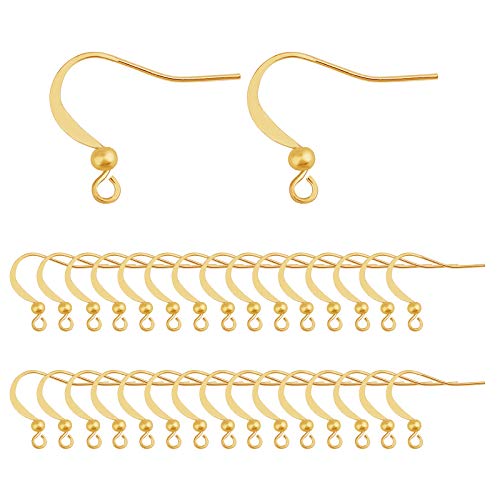 BENECREAT 50PCS 18K Vergoldete Ohrringhaken Ohrhaken, Fisch Ohrring Haken Mit Kugel Baumeln Für DIY Schmuckherstellung Handwerk BENECREAT 50PCS 18K Vergoldete Ohrringhaken Ohrhaken, Fisch Ohrring Haken Mit Kugel Baumeln Für DIY Schmuckherstellung Handwerk von BENECREAT