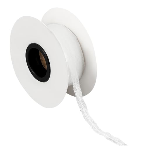 BENECREAT 54.68 Yards/50m Weißes Vliesband, 10mm Schmelzbare Einlagen für Kleidung, Vliesstreifen zur Verstärkung, zum Schutz und zum Abdecken von Büchern BENECREAT 54.68 Yards/50m Weißes Vliesband, 10mm Schmelzbare Einlagen für Kleidung, Vliesstreifen zur Verstärkung, zum Schutz und zum Abdecken von Büchern von BENECREAT