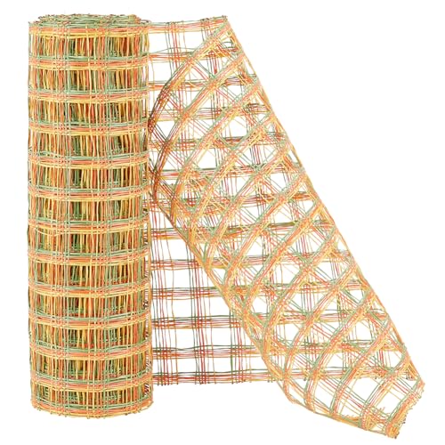 BENECREAT 5mx25cm Kranz Poly Sackleinen Check Deco Mesh, Sandbraunes Kunststoff-Deko-Poly-Netzband, Goldfarbenes Netzband, Stoffrolle Für Blumensträuße Und Geschenkverpackungen, Dekoration BENECREAT 5mx25cm Kranz Poly Sackleinen Check Deco Mesh, Sandbraunes Kunststoff-Deko-Poly-Netzband, Goldfarbenes Netzband, Stoffrolle Für Blumensträuße Und Geschenkverpackungen, Dekoration von BENECREAT