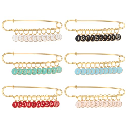 BENECREAT 6 Satz Zahlen 0~9 Maschenmarkierer Anhänger 6 Farbiger Zahlenanhänger Aus Legierung Und Emaille Maschenmarkierer Strickzubehör Mit Stecknadeln Zum Stricken Weben Nähen Häkeln BENECREAT 6 Satz Zahlen 0~9 Maschenmarkierer Anhänger 6 Farbiger Zahlenanhänger Aus Legierung Und Emaille Maschenmarkierer Strickzubehör Mit Stecknadeln Zum Stricken Weben Nähen Häkeln von BENECREAT