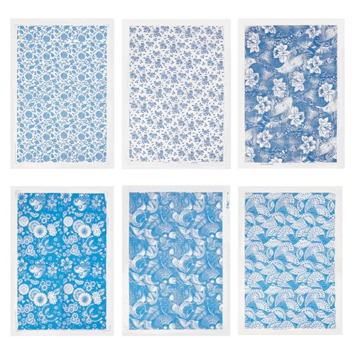 BENECREAT 6 Stile Keramik Aufkleber Ton Transferpapier Unterglasur Transfers Für Töpferwaren Überglasur Emaille BENECREAT 6 Stile Keramik Aufkleber Ton Transferpapier Unterglasur Transfers Für Töpferwaren Überglasur Emaille von BENECREAT