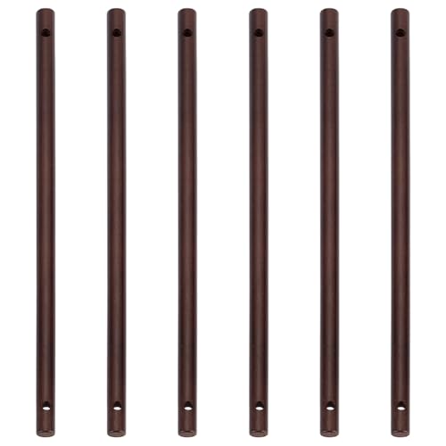BENECREAT 6 Stück Holzdübel mit zwei Löchern, 300 mm schwarze runde Holzstäbe zum Basteln und Kuchendübeln und für Quilt-Wandbehang, Wandteppich, Weberei, Banner-Display, Loch: 5,5 mm BENECREAT 6 Stück Holzdübel mit zwei Löchern, 300 mm schwarze runde Holzstäbe zum Basteln und Kuchendübeln und für Quilt-Wandbehang, Wandteppich, Weberei, Banner-Display, Loch: 5,5 mm von BENECREAT