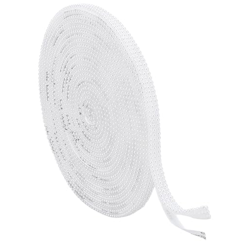 BENECREAT 6 Yard Perlenwickelrolle 3 Reihe Selbstklebendes Perlenband Weißes Perlenband Wickelrollenstreifen Zum Basteln DIY Kunst Dekoration Hochzeit Geburtstag Party 9.5x3.5mm BENECREAT 6 Yard Perlenwickelrolle 3 Reihe Selbstklebendes Perlenband Weißes Perlenband Wickelrollenstreifen Zum Basteln DIY Kunst Dekoration Hochzeit Geburtstag Party 9.5x3.5mm von BENECREAT
