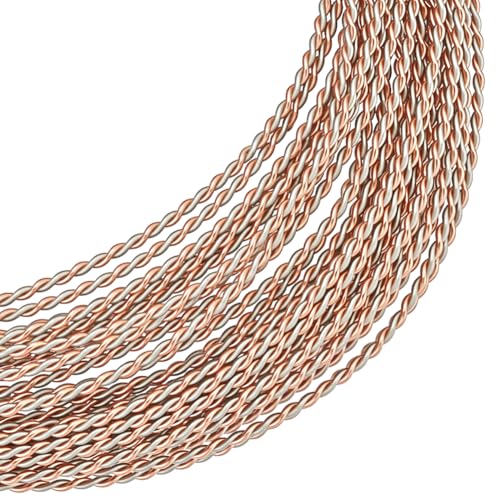 BENECREAT 6 m Runder Gedrehter Schmuckdraht 0.8mm Anlaufbeständiger Messing Basteldraht Für Die Herstellung von Halsketten Armbändern Und Handgefertigten Projekten Roségold & Platin BENECREAT 6 m Runder Gedrehter Schmuckdraht 0.8mm Anlaufbeständiger Messing Basteldraht Für Die Herstellung von Halsketten Armbändern Und Handgefertigten Projekten Roségold & Platin von BENECREAT
