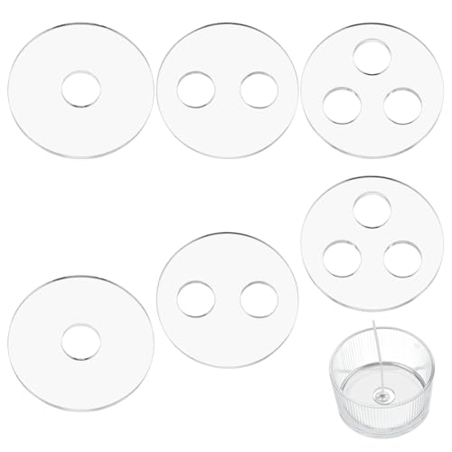 BENECREAT 6Pcs 3 Arten Kerzendocht Zentrierwerkzeug Halter, 1/2/3 Loch Acryl Kerzendocht Halter, Kerze Dochte Zentriergeräte für die Herstellung von Kerzen, Handwerk DIY BENECREAT 6Pcs 3 Arten Kerzendocht Zentrierwerkzeug Halter, 1/2/3 Loch Acryl Kerzendocht Halter, Kerze Dochte Zentriergeräte für die Herstellung von Kerzen, Handwerk DIY von BENECREAT
