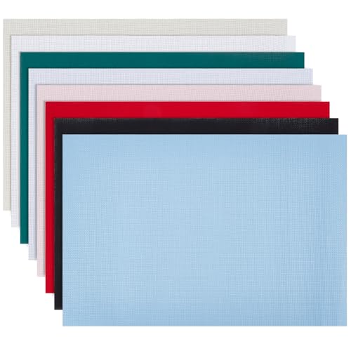 BENECREAT 8 Stück Aida Stoff 14 Fädig 45x30cm Kreuzstich Baumwollstoff Zum Sticken Handarbeiten Und Handgefertigtes Nähzubehör Zum Selbermachen Rechteck 8 Farben BENECREAT 8 Stück Aida Stoff 14 Fädig 45x30cm Kreuzstich Baumwollstoff Zum Sticken Handarbeiten Und Handgefertigtes Nähzubehör Zum Selbermachen Rechteck 8 Farben von BENECREAT