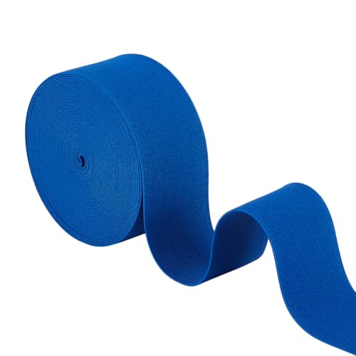 BENECREAT 8 m Elastisches Nähband 50mm Breites Flaches Gummiband Aus Polyester Zum Nähen von Kleiderbünden Hosenbund Königsblau BENECREAT 8 m Elastisches Nähband 50mm Breites Flaches Gummiband Aus Polyester Zum Nähen von Kleiderbünden Hosenbund Königsblau von BENECREAT