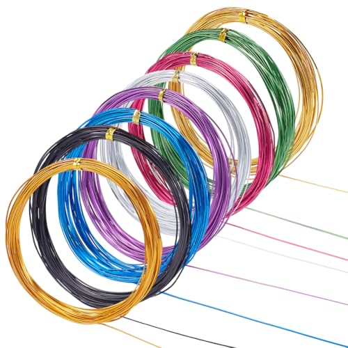 BENECREAT 80 m 8 farbiger Aluminium Basteldraht 1mm Breiter Flacher Metalldraht Schmuck Der Draht Bördelt Künstlerischer Blumendraht Bastelbedarf Für Heimwerker 0.5mm Dick BENECREAT 80 m 8 farbiger Aluminium Basteldraht 1mm Breiter Flacher Metalldraht Schmuck Der Draht Bördelt Künstlerischer Blumendraht Bastelbedarf Für Heimwerker 0.5mm Dick von BENECREAT