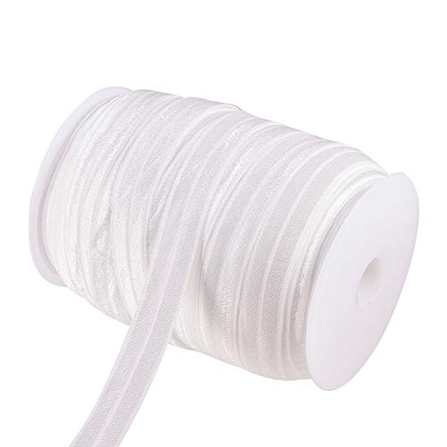 BENECREAT 82 Yards 15mm breite Falte über Gummiband White Foldover Elastics Stretch für Haargummis Stirnbänder Kleidungsstück Nähen BENECREAT 82 Yards 15mm breite Falte über Gummiband White Foldover Elastics Stretch für Haargummis Stirnbänder Kleidungsstück Nähen von BENECREAT
