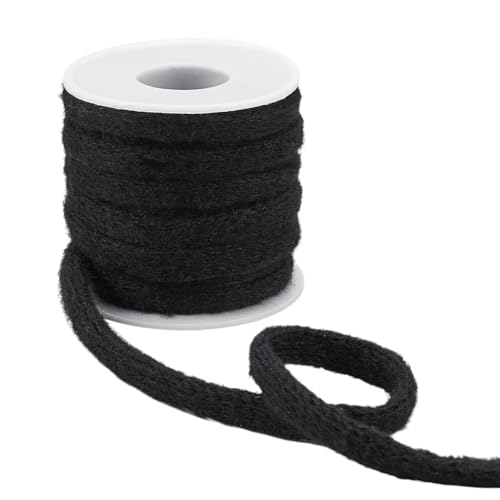 BENECREAT 9 m Schwarzes Schlauchband 10mm Breites Polyester Netzrohr Elastische Stoffbänder Netzschläuche Für Geschenkverpackungen Blumensträuße Hochzeitskränze Weihnachtshaarbänder von BENECREAT