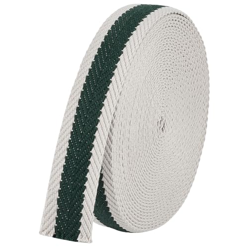 BENECREAT 9.14 m Gestreiftes Gurtband Aus Polyester Baumwolle 32mm Breites Dunkelgrünes Stoffband Fischgrätenmuster Nähband Für Basteltaschengriffe Rucksackgurte BENECREAT 9.14 m Gestreiftes Gurtband Aus Polyester Baumwolle 32mm Breites Dunkelgrünes Stoffband Fischgrätenmuster Nähband Für Basteltaschengriffe Rucksackgurte von BENECREAT