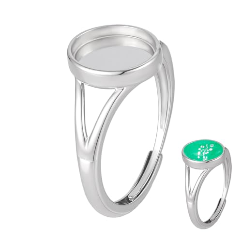 BENECREAT 925 verstellbarer Ringsockel Aus Sterlingsilber 10×8mm Platin Oval Edelstein Ring Fassungen Fingerring Rohlingbasis Für DIY Edelsteinring Schmuckhandwerksherstellung BENECREAT 925 verstellbarer Ringsockel Aus Sterlingsilber 10×8mm Platin Oval Edelstein Ring Fassungen Fingerring Rohlingbasis Für DIY Edelsteinring Schmuckhandwerksherstellung von BENECREAT
