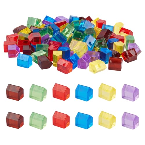BENECREAT 96 Stück Leere Acryl Spielmarken In Hausform 6 Farben Acryl Brettspiel Schachfiguren Für Die Herstellung Kreativer Würfel Brettspiel Requisiten Mathematikunterricht 13.5x9.5x12.5mm BENECREAT 96 Stück Leere Acryl Spielmarken In Hausform 6 Farben Acryl Brettspiel Schachfiguren Für Die Herstellung Kreativer Würfel Brettspiel Requisiten Mathematikunterricht 13.5x9.5x12.5mm von BENECREAT