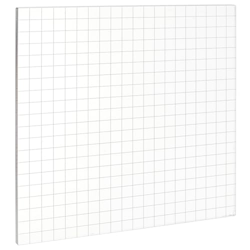 BENECREAT Acryl-Stempelblock, transparentes Stempelwerkzeug-Set mit Gitterlinien, quadratische dekorative Montageblöcke zum Stempeln, Scrapbooking, Basteln, DIY-Herstellung, 200x200x6mm von BENECREAT