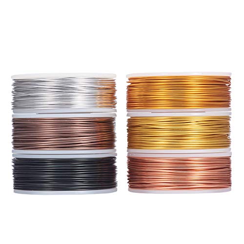 BENECREAT Aluminiumdraht, eloxiert, für Schmuckherstellung, Perlen, Blumenmuster, 1 mm, normale Farbe, 6 Rollen BENECREAT Aluminiumdraht, eloxiert, für Schmuckherstellung, Perlen, Blumenmuster, 1 mm, normale Farbe, 6 Rollen von BENECREAT