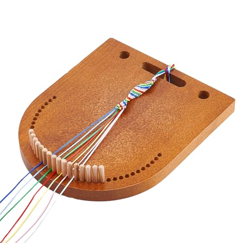 BENECREAT Armbandhersteller aus Holz, Armbandherstellungs-Set zum Stricken mit mehreren Kordeln, Flechtwerkzeug für Freundschaftsarmbänder und DIY-Schmuck, Armband-Bastelwerkzeug, Flechtwerkzeug BENECREAT Armbandhersteller aus Holz, Armbandherstellungs-Set zum Stricken mit mehreren Kordeln, Flechtwerkzeug für Freundschaftsarmbänder und DIY-Schmuck, Armband-Bastelwerkzeug, Flechtwerkzeug von BENECREAT
