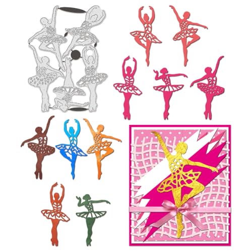BENECREAT Ballett Tänzerin Stanzformen, Ballett Performance Carbon Stahl Prägeschablonen Metall Schablonen für Scrapbooking, Album Foto, Kartenherstellung von BENECREAT